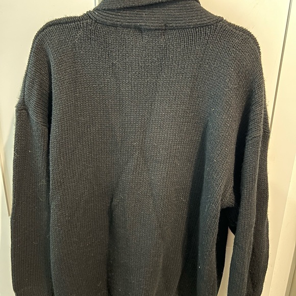 Vintage cardigan black sweater - Picture 4 of 4